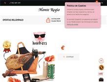 Tablet Screenshot of monteregio.com